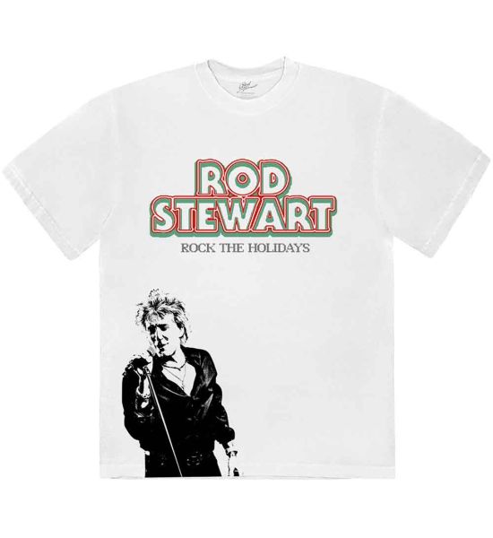 Rod Stewart: Rock The Holidays - White T-Shirt