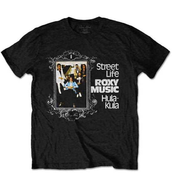 Roxy Music: Street Life Hula-Kula - Black T-Shirt