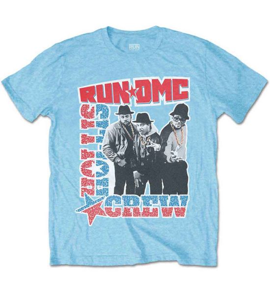 Run DMC: Hollis Crew - Sky Blue T-Shirt