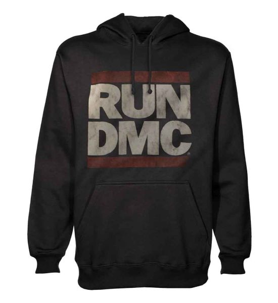 Run DMC: Logo - Black Pullover Hoodie