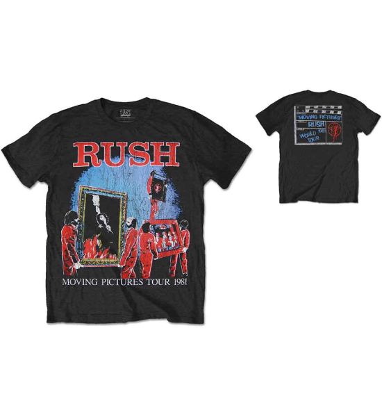 Rush: 1981 Tour (Back Print) - Black T-Shirt