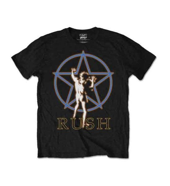 Rush: Starman Glow - Black T-Shirt