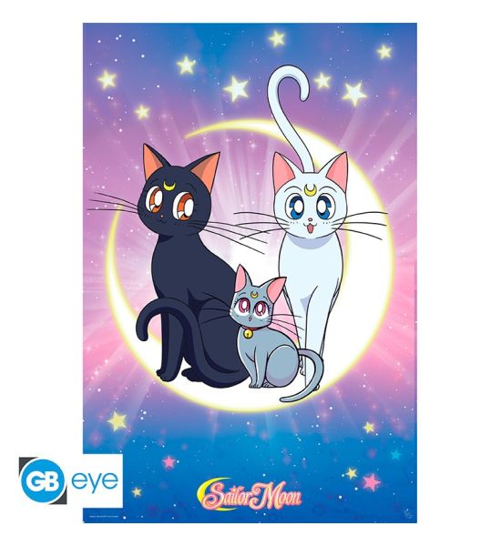 Sailor Moon: Luna, Artemis & Diana Poster (91.5x61cm) Preorder