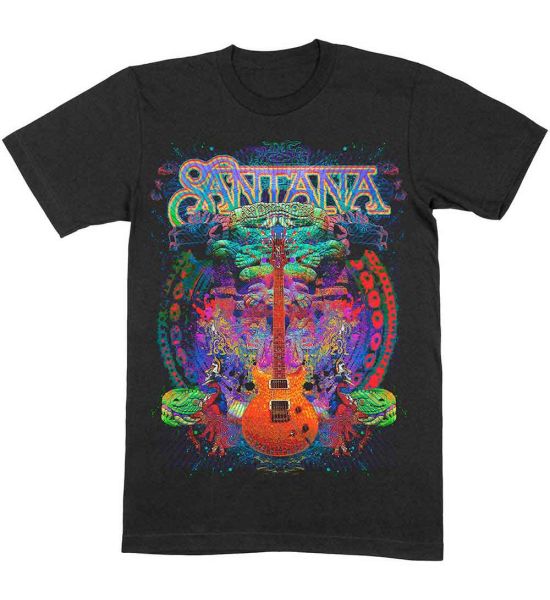 Santana: Spiritual Soul - Black T-Shirt