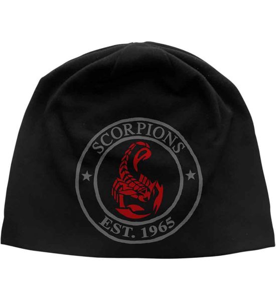 Scorpions: Est. 1965 (Discharge Print) - Black Beanie Hat Preorder