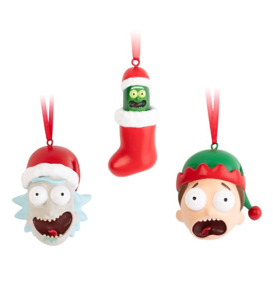 Rick & Morty: Christmas Decorations (Rick, Morty and Pickle Rick) Preorder