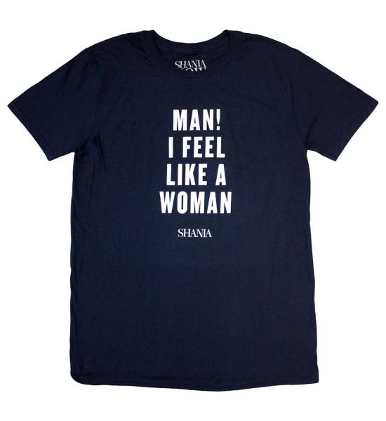 Shania Twain: Feel Like A Woman - Blue T-Shirt