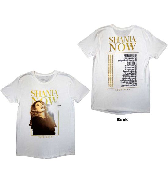 Shania Twain: Tour 2018 Mic Photo (Back Print) - White T-Shirt