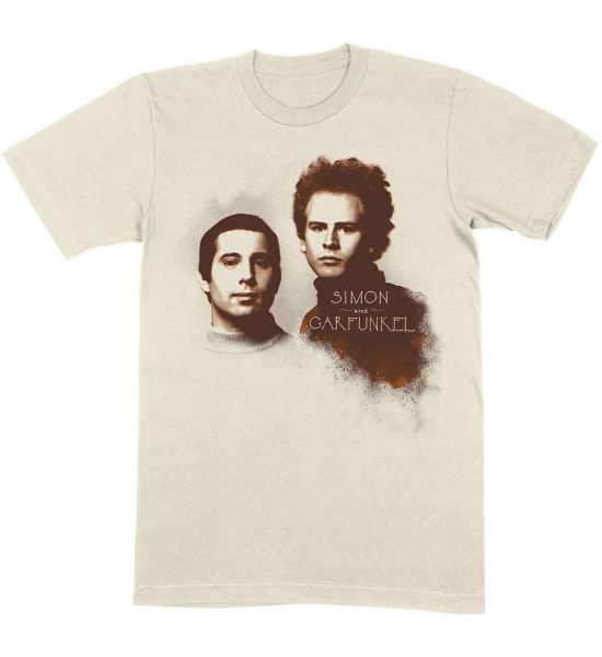 Simon & Garfunkel: Faces - Natural T-Shirt