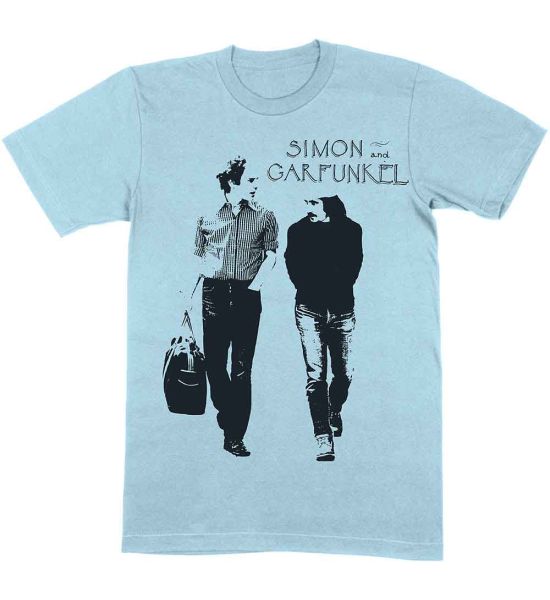 Simon & Garfunkel: Walking - Light Blue T-Shirt