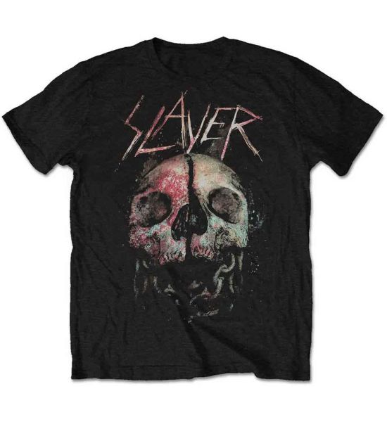 Slayer: Cleaved Skull - Black T-Shirt