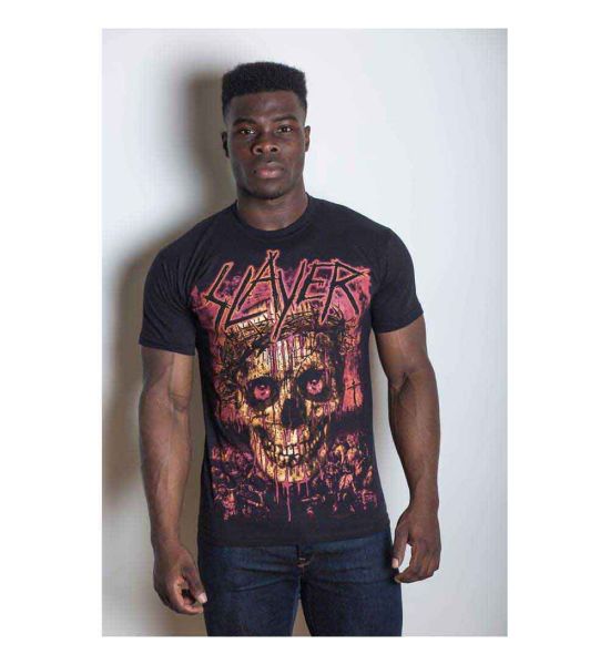 Slayer: Crowned Skull - Black T-Shirt