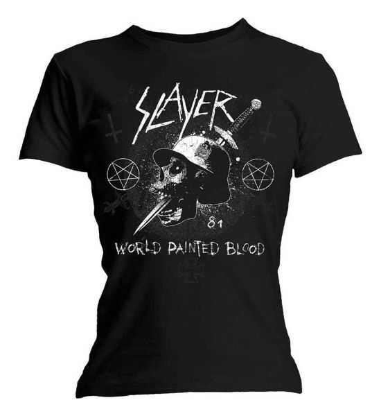 Slayer: Dagger Skull - Ladies Black T-Shirt