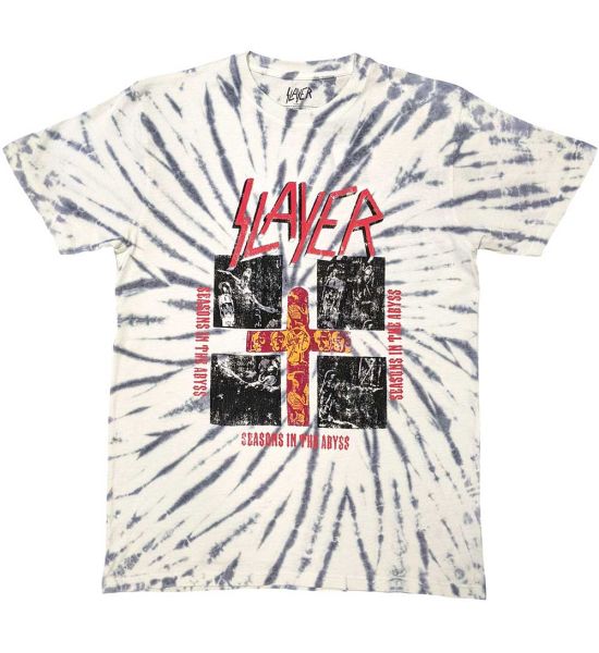 Slayer: Quad Seasons (Dip Dye, Dye Wash) - White T-Shirt