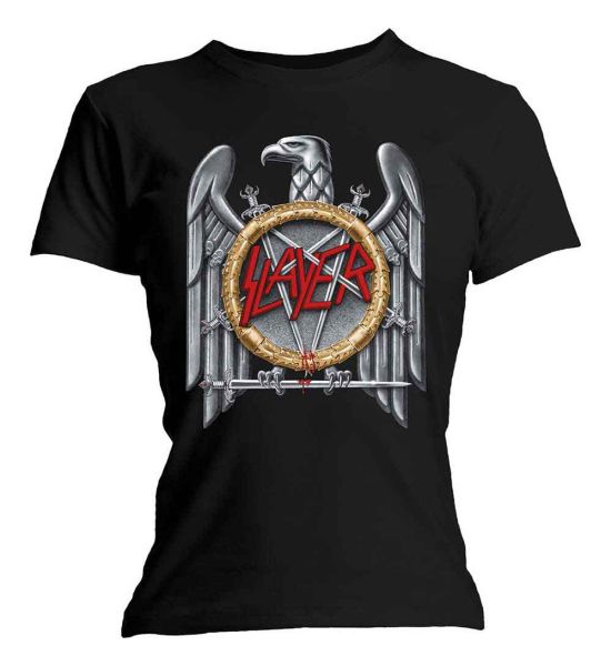 Slayer: Silver Eagle - Ladies Black T-Shirt