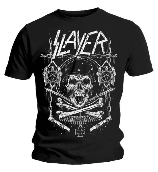 Slayer: Skull & Bones Revised - Black T-Shirt