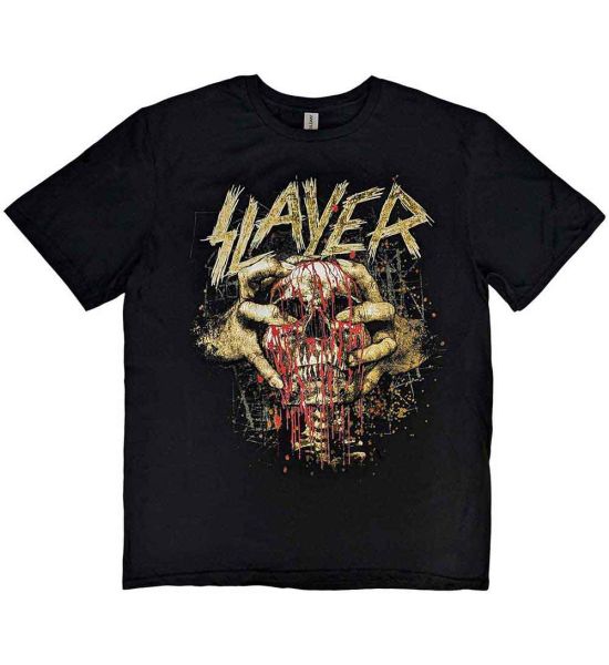 Slayer: Skull Clench - Black T-Shirt