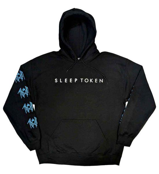 Sleep Token: The Love You Want Heart (Back Print, Sleeve Print) - Black Pullover Hoodie