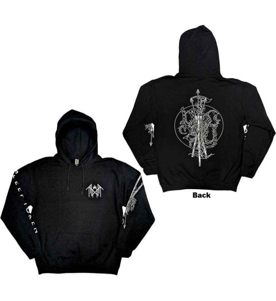 Sleep Token: Trinity (Back Print, Sleeve Print) - Black Pullover Hoodie