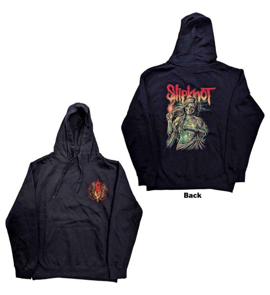 Slipknot: Burn Me Away (Back Print) - Navy Blue Pullover Hoodie