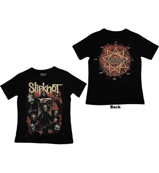 Slipknot: Come Play Dying Back Print (Back Print) - Ladies Black T-Shirt