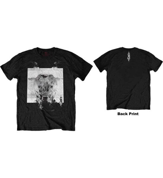 Slipknot: Devil Single - Black & White (Back Print) - Black T-Shirt