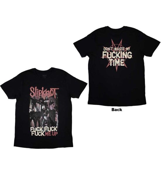 Slipknot: Fuck Me Up (Back Print) - Black T-Shirt