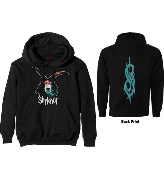 Slipknot: Graphic Goat (Back Print) - Black Pullover Hoodie