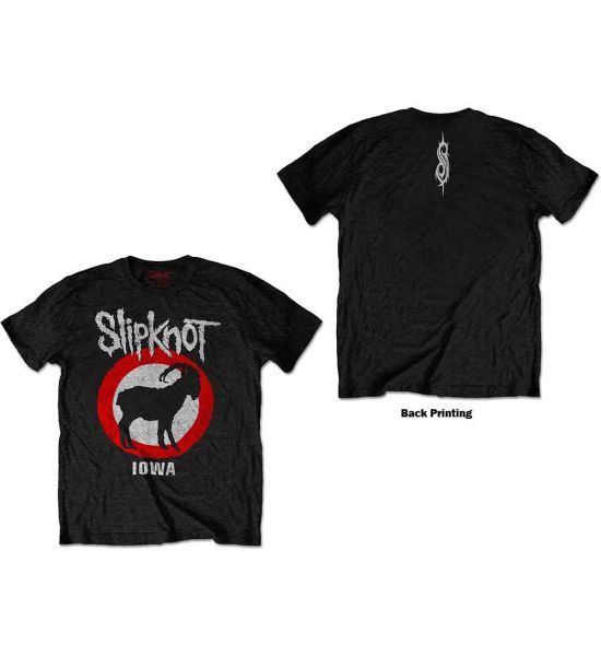 Slipknot: Iowa Goat (Back Print) - Black T-Shirt