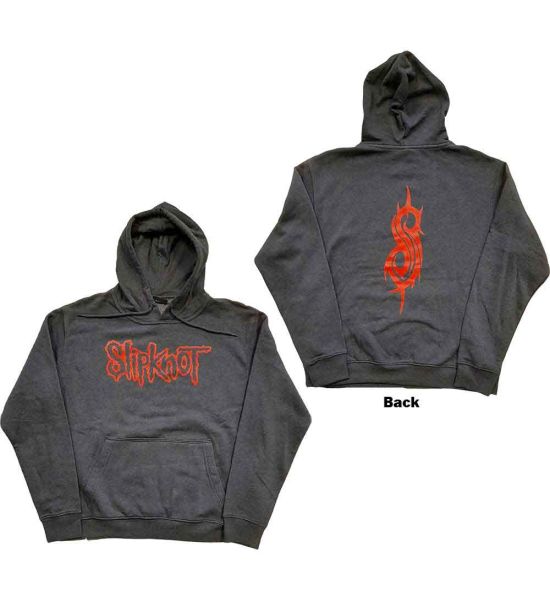 Slipknot: Logo (Back Print) - Grey Pullover Hoodie