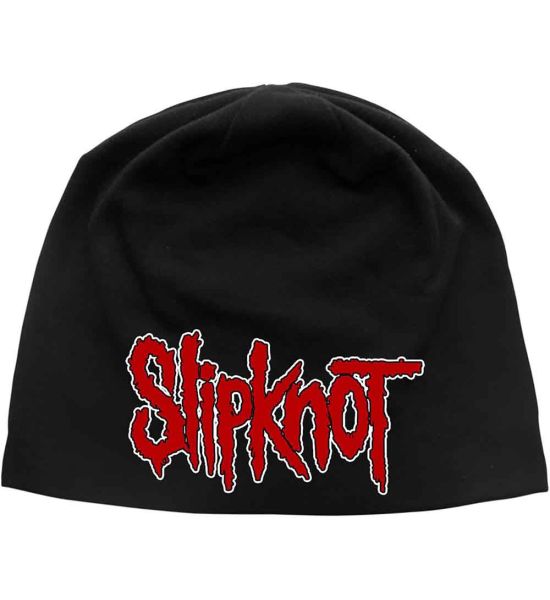 Slipknot: Logo (Discharge Print) - Black Beanie Hat Preorder