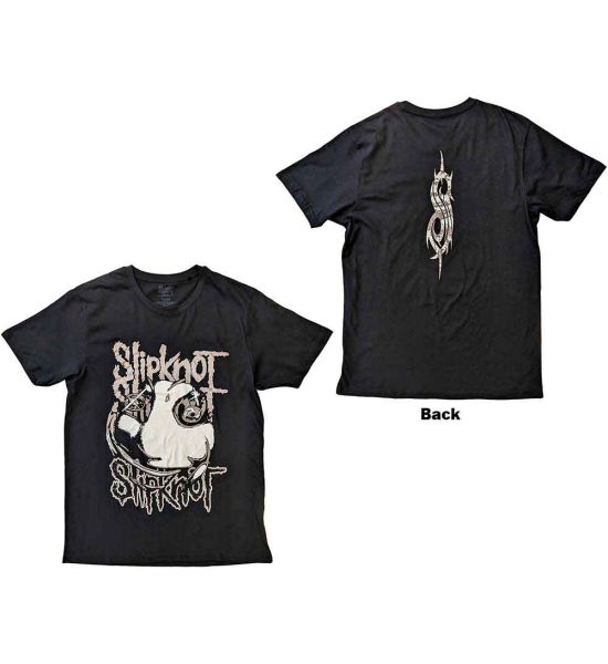 Slipknot: Maggot (Back Print) - Black T-Shirt