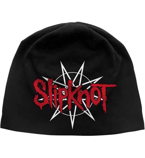 Slipknot: Nine Pointed Star (Discharge Print) - Black Beanie Hat Preorder