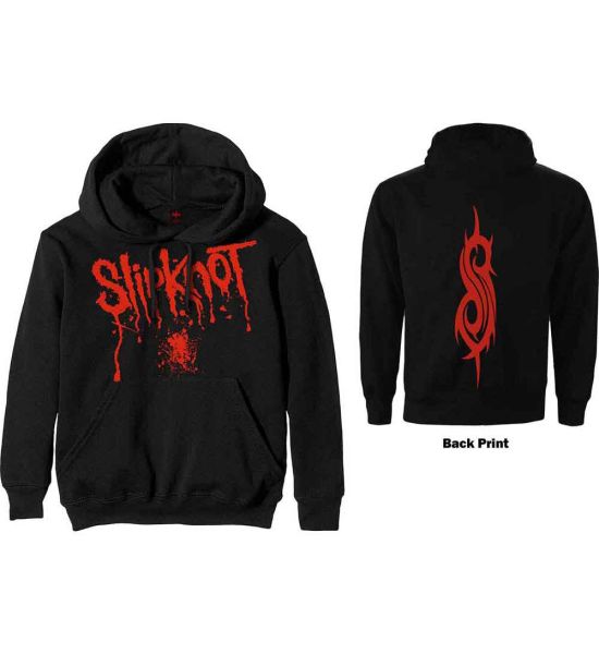 Slipknot: Splatter (Back Print) - Black Pullover Hoodie