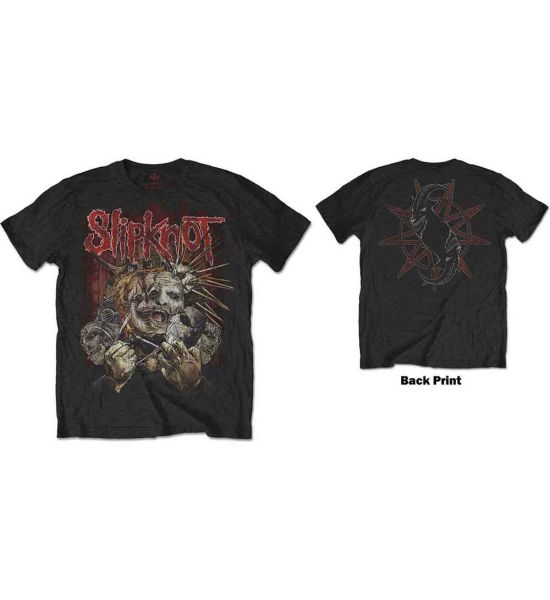 Slipknot: Torn Apart (Back Print) - Black T-Shirt