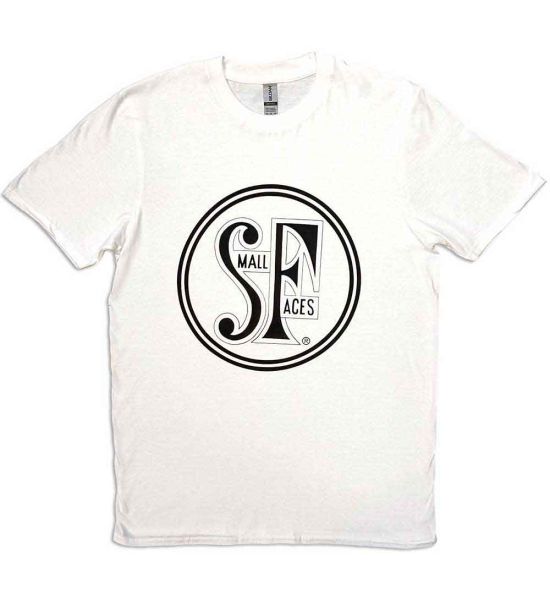 Small Faces: Logo - White T-Shirt