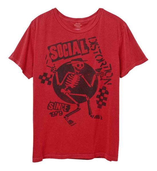 Social Distortion: Speakeasy Checkerboard - Red T-Shirt