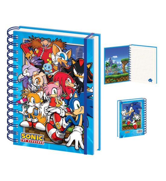 Sonic The Hedgehog: Green Hill Zone Gang Wiro Notebook A5 Preorder