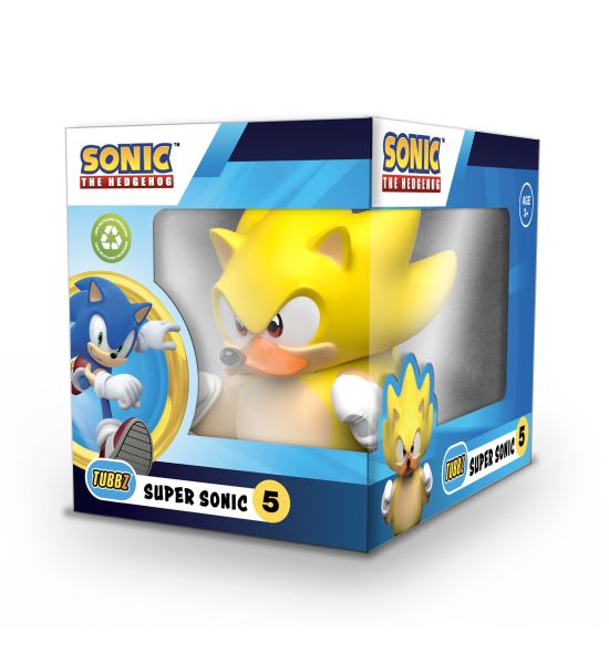 Sonic the Hedgehog: Super Sonic Tubbz Rubber Duck Collectible (Boxed ...