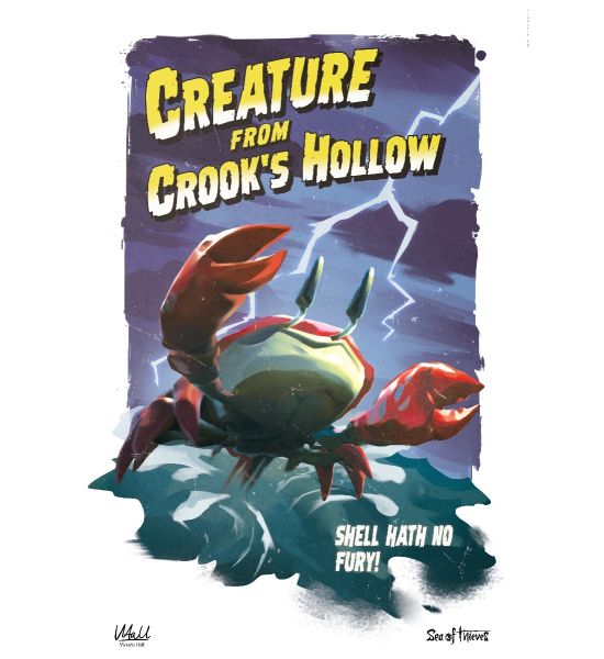 Sea of Thieves: Creature from Crook's Hollow Limited Edition Art Print Preorder