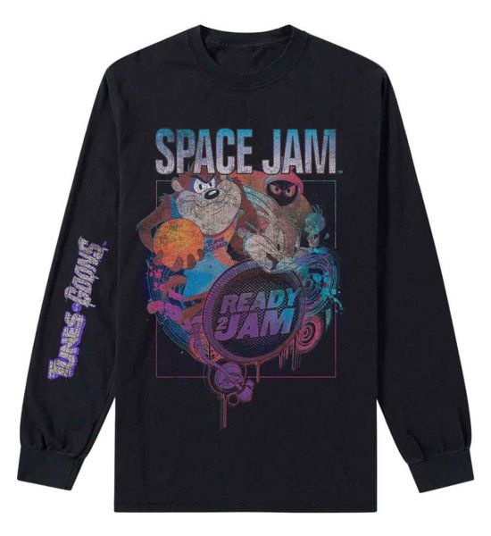 Space Jam: SJ2: Ready 2 Jam - Black Long Sleeve T-Shirt