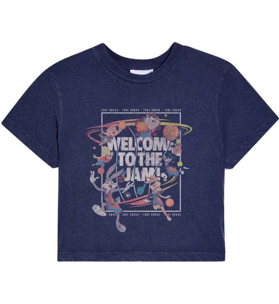 Space Jam: SJ2: Welcome To The Jam (Cropped) - Blue Ladies T-Shirt