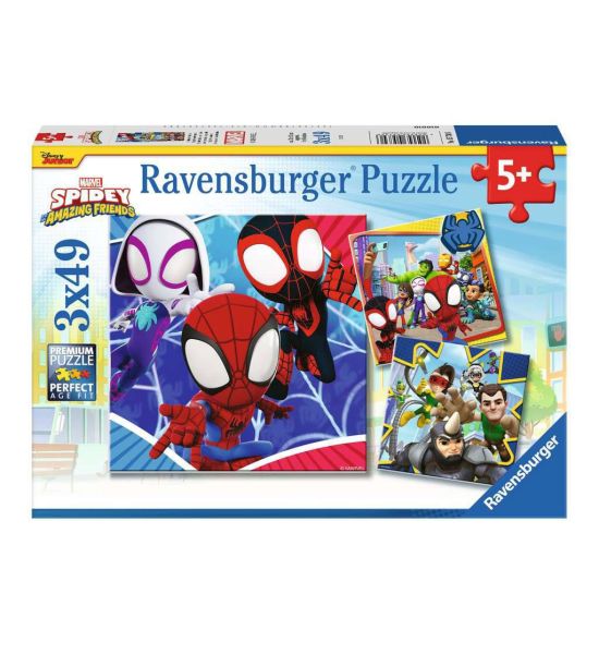 Spidey and His Amazing Friends: Children's Jigsaw Puzzle (3 x 49 pieces) Preorder