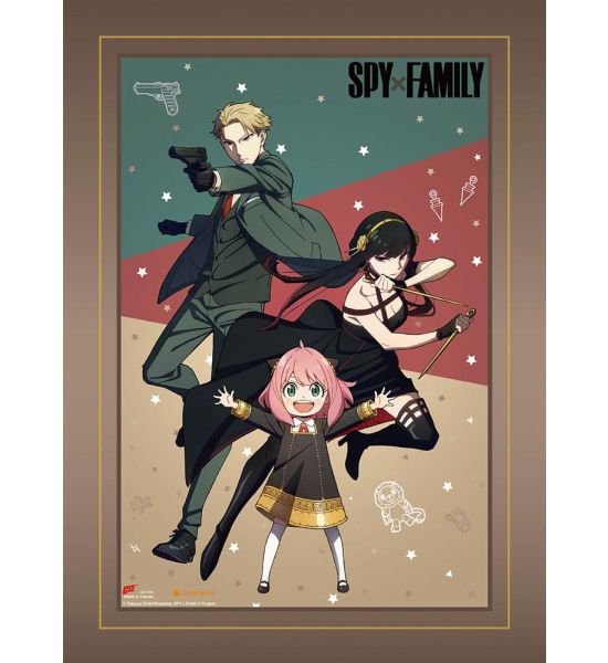 Spy x Family: Forger Family Fight Wall Scroll (112cm x 84cm)