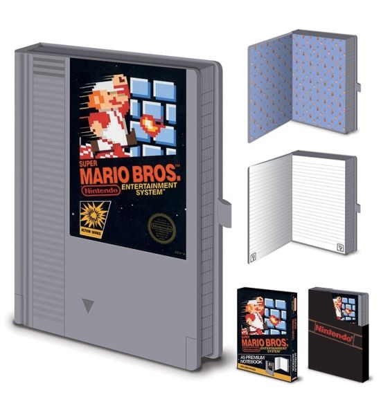 Super Mario: NES Cartridge A5 Notebook