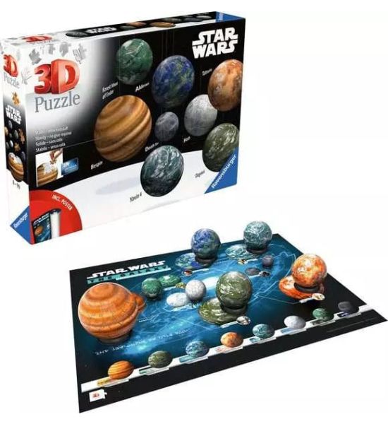 Star Wars: Planets of the Star Wars Galaxy 3D Puzzle (531 Pieces)