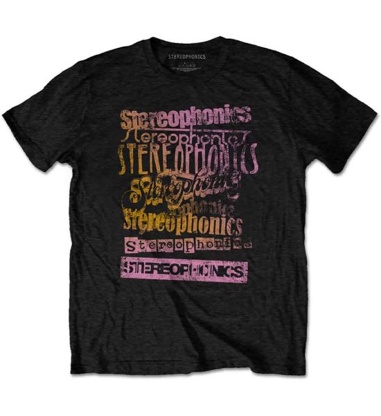 Stereophonics: Logos - Black T-Shirt