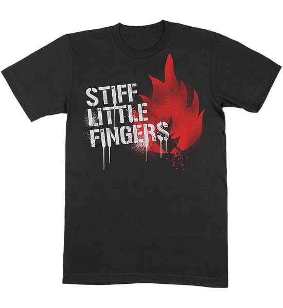 Stiff Little Fingers: Graffiti - Black T-Shirt