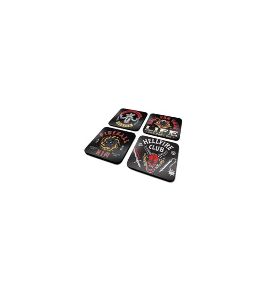 Stranger Things 4: Hellfire Club Coaster 4-Pack Preorder