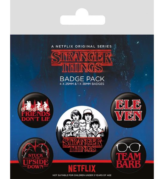 Stranger Things: Characters Pin-Back Buttons 5-Pack